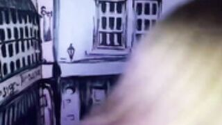 YourEva sucks a huge dildo