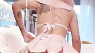 Tammy Tay Dildo Fuck On A Glass Wall