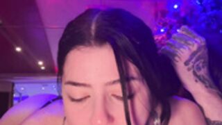 Blackyblack Face Covered In Cum After Deep Blowjob