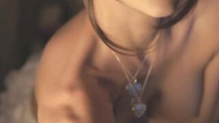 Inkanuko naked, rides a pillow with sexy skirt