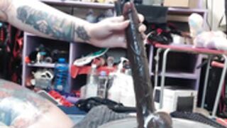 tatted animergamergirl insane deep throat