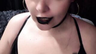 SmokingVexy smokes and slaps her big tits