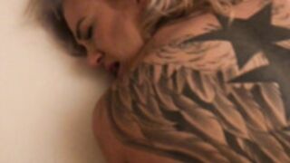 blonde fucked in multiple positions, feet behind head