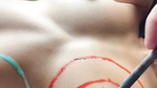 Eva Adams Painting On Boobs Ticket