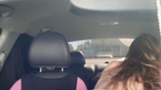 Kay Hansen Backseat Dildo Fucking