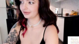 Beautiful Russian brunette birthday big titty play