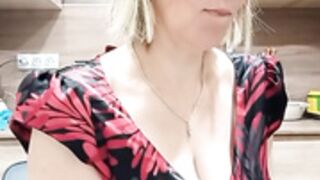 DanceDiva teasing with her big breast