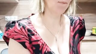 DanceDiva teasing with her big breast