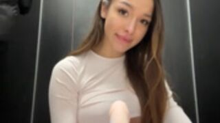 Barbiehumpxxx playing in Gym Restroom