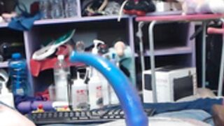animergamergirl long dildo deep throat