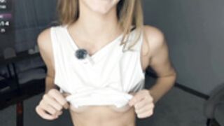Alicemelison tits in white top
