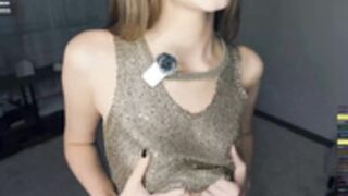 Alicemelison - cute girl shows her boobs