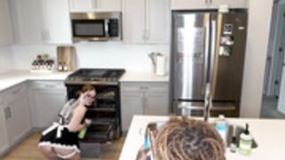 Thelatbarbie Hot Maid Fucked At Kitchen