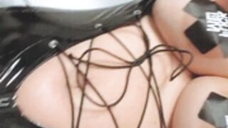 Sophie Jane in black latex 3