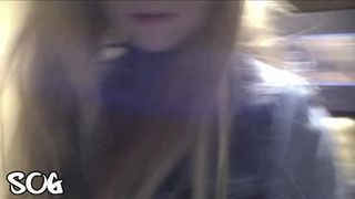 RachelSinger caught during masturbating in the elevator