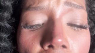 Brenda Perlaza Extra Sloppy Blowjob With Dildo