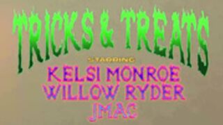 Kelsi Monroe and Willow Ryder Hot Cowgirl Halloween Thr