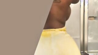 Lala Koi 6 Shower in Yellow Dress