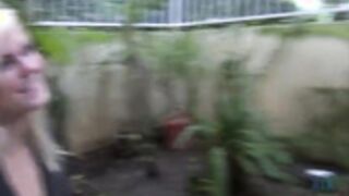 Adriana Chechick Pissing On Her Garden With Her Friend