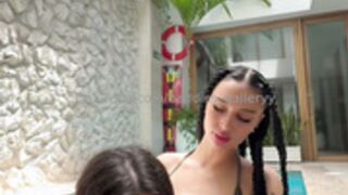 Taysha Sativa Auhneesh Nicole Fucked By The Pool