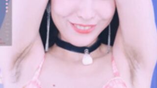 Delightful Lucy has nice hairy armpits
