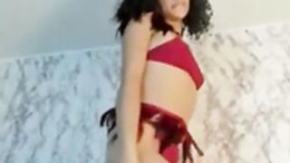 Dreamy-Eyed Ebony Latina ♥ HOT Body Topless Tease