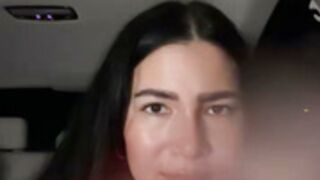 Claire oils her tits …