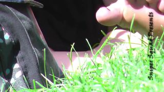 Beautiful Upskir in the park