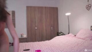 THEAYANA PVT RIDES HER DILDO ON BED