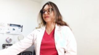 ALICEE16 DOCTOR FUCKS HER PUSSY UNDER TABLE IN CONSULT