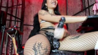 nailahard jacks her dildo gives a blow job futa play