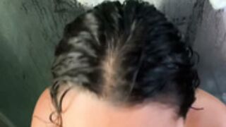 Kikikattan (Babyfacedhoe) Shower Blowjob And Facial