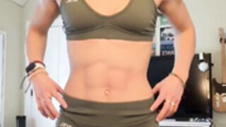 Girl abs punch