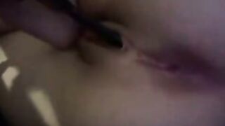 Hair brush masturbation