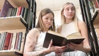 lesbians library public masturbation