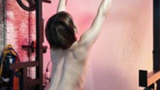 SazukaMuscle Naked Squats