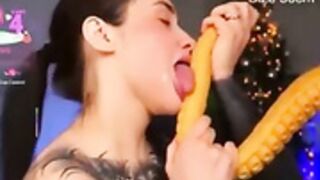 HOT Young Throat Goat ♥ DT's HUGE Tentacle