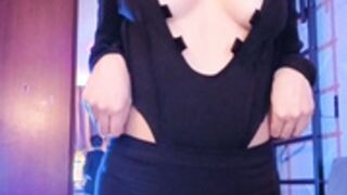 hihika teases her tits