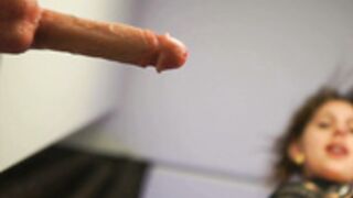 Plump_bums having fun with her dildo