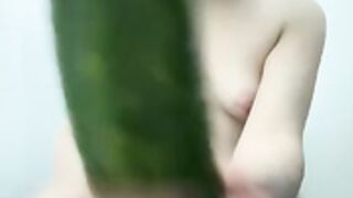public cucumber masturbation