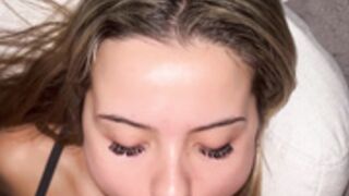 Madiiitay POV Quock Sloppy Blowjob And Facial