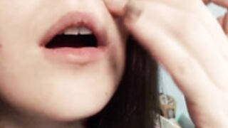 Kira_baker licking and sucking