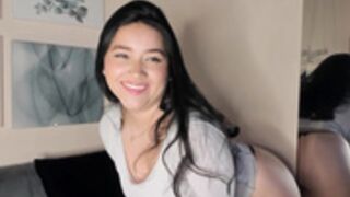 Delightful ass and hairy pussy flash