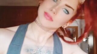 Red head with muscles