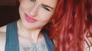 Red head with muscles