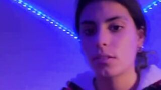 Girl strips live