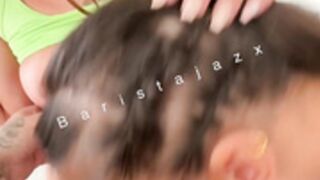 Baristajazx & Ashleigh Skies Hot Threesome Sex