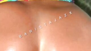 Baristajazx Outdoors Anal in Swimsuit