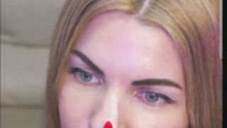 alisaaleks cum on nose