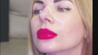 alisaaleks cum on nose